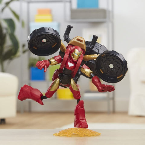 Image of Marvel Bend and Flex Iron Man Motorcycle