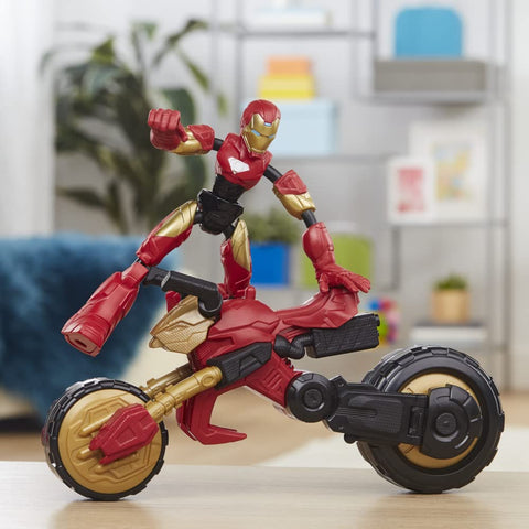 Image of Marvel Bend and Flex Iron Man Motorcycle