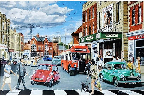 Image of Corner Piece 1000 Pieces Jigsaw Puzzle - 1960's High Street