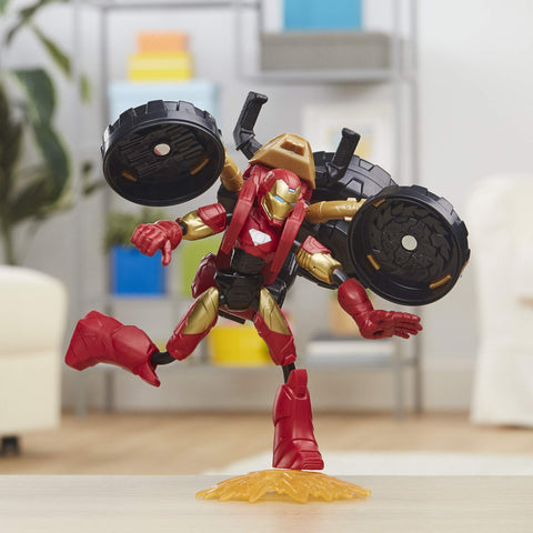 Image of Marvel Bend and Flex Iron Man Motorcycle