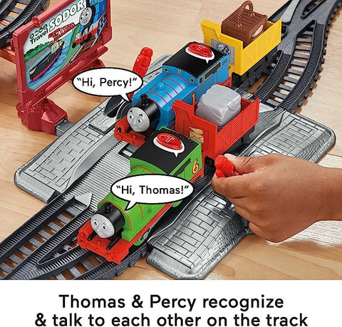 Image of Thomas & Friends Talking Thomas & Percy Train Set