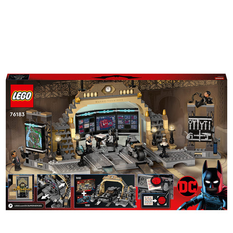 Image of LEGO Batman Batcave: The Riddler Face-off Set with Toy Motorbike