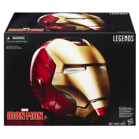 Image of The Avengers MARVEL Legends Iron Man Electronic Helmet