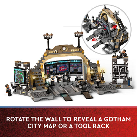 Image of LEGO Batman Batcave: The Riddler Face-off Set with Toy Motorbike