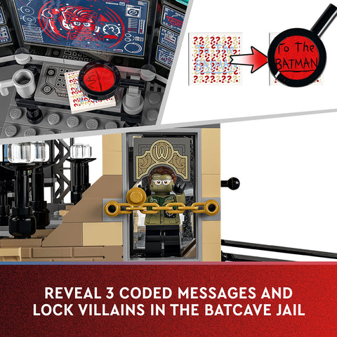 Image of LEGO Batman Batcave: The Riddler Face-off Set with Toy Motorbike