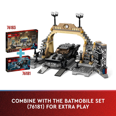 Image of LEGO Batman Batcave: The Riddler Face-off Set with Toy Motorbike